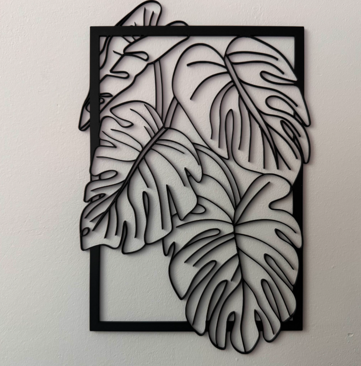  Monstera leafs wall decoration