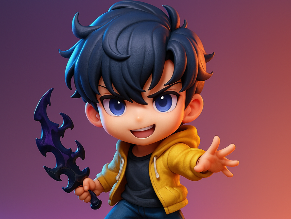 Sung Jin-woo: The Shadow Monarch | Chibi Edition