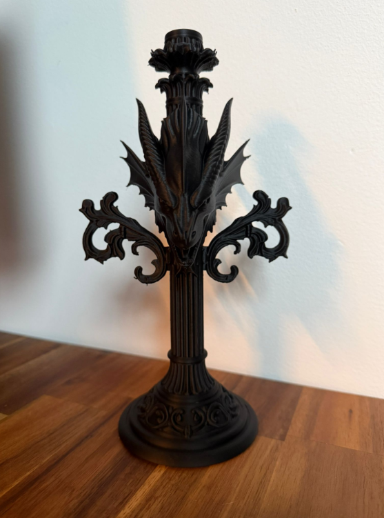 🕯️ Leviathan Gothic Candle Stand – A Beacon of Dark Majesty