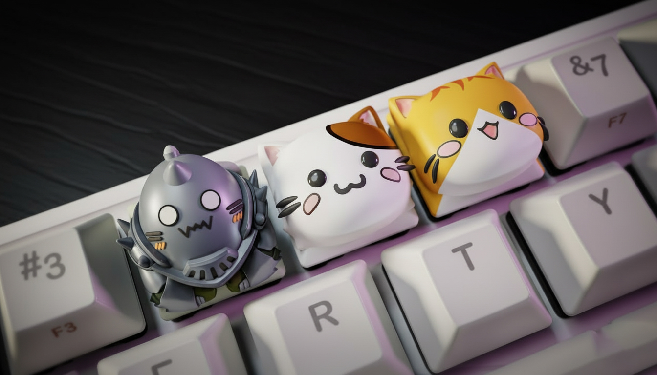 Alphonse & Friends Keycaps ✨