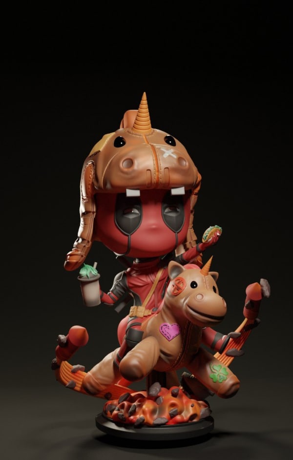 Deadpool Chibi – The Tiny Trouble-Maker 🌮