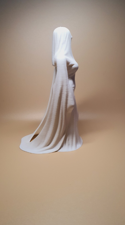 🕯️ The Ghostly Veiled Bride – A Haunting Masterpiece of Shadow and Light