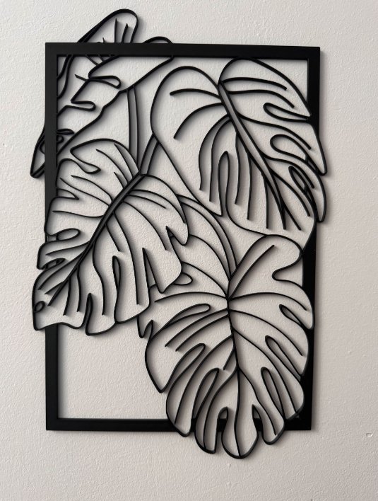  Monstera leafs wall decoration