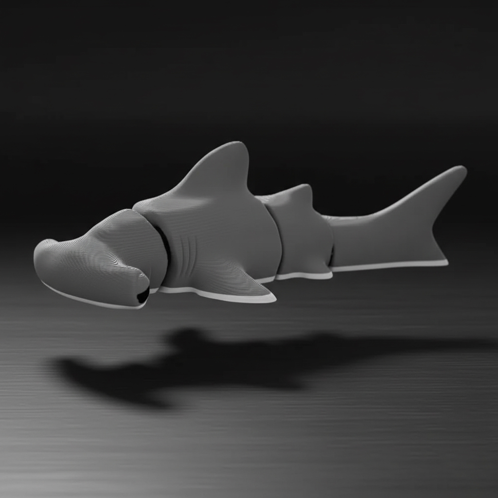 Articulated Hammerhead Shark & keychain