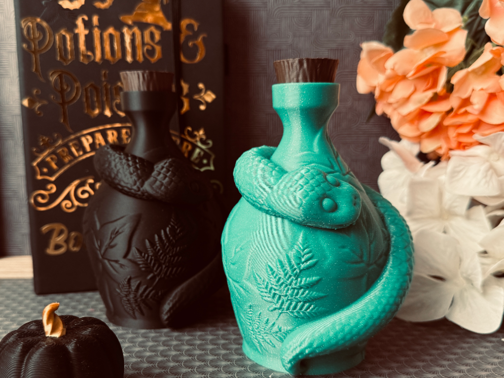 🧪 Mystical Potion Bottle with Snake – Alchemy for the Modern Soul