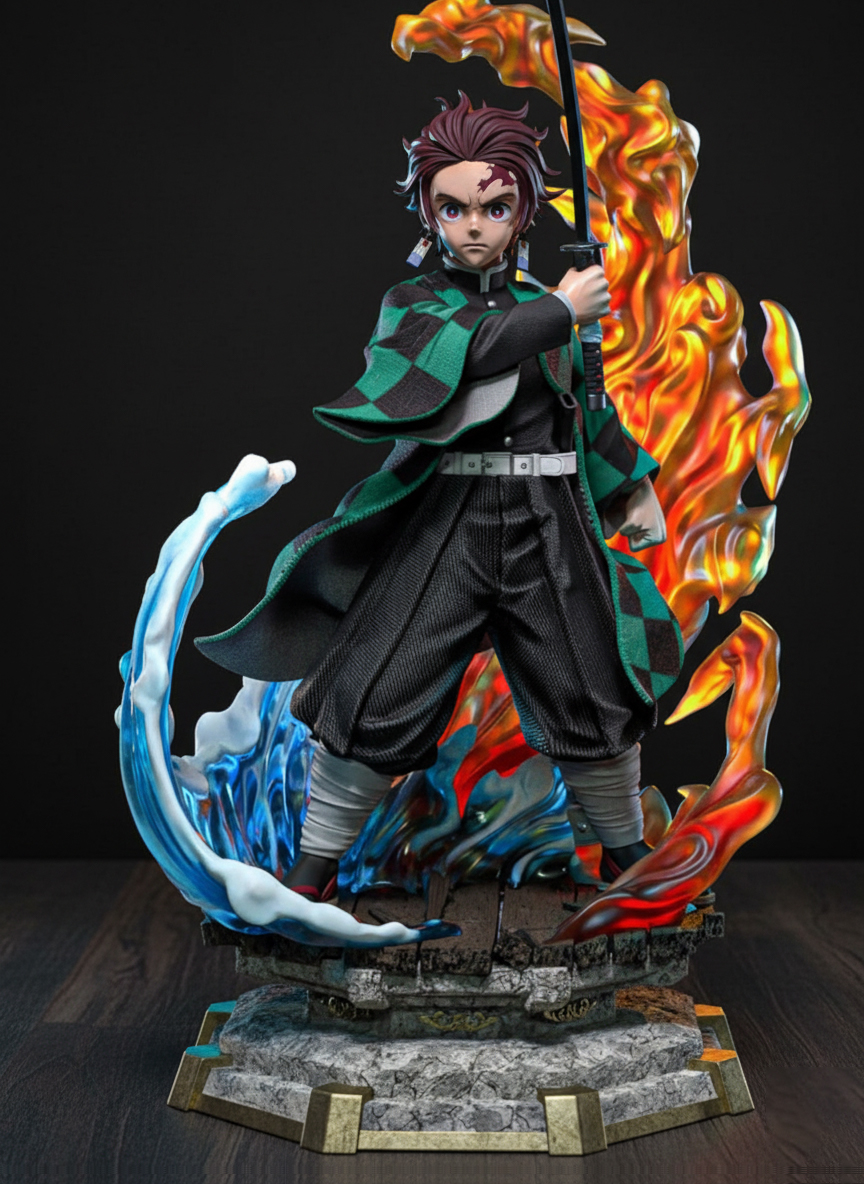 Tanjiro Kamado: Dance of the Fire God Statue 👺