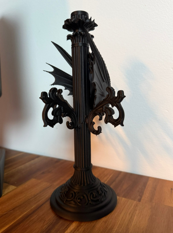 🕯️ Leviathan Gothic Candle Stand – A Beacon of Dark Majesty