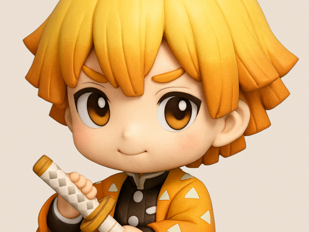 Zenitsu Agatsuma: The Thunder Breather | Chibi Edition