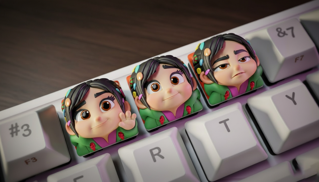 Vanellope von Schweetz Keycaps 🏎️