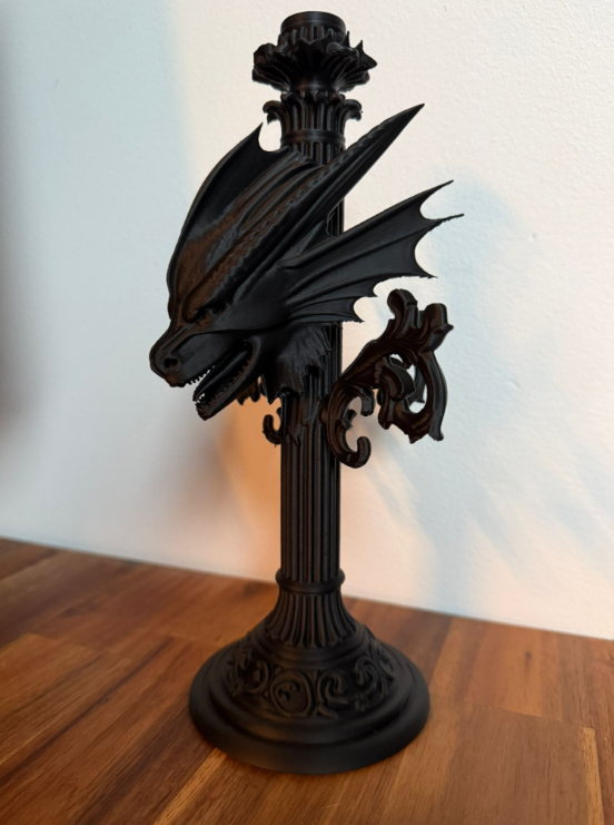 🕯️ Leviathan Gothic Candle Stand – A Beacon of Dark Majesty