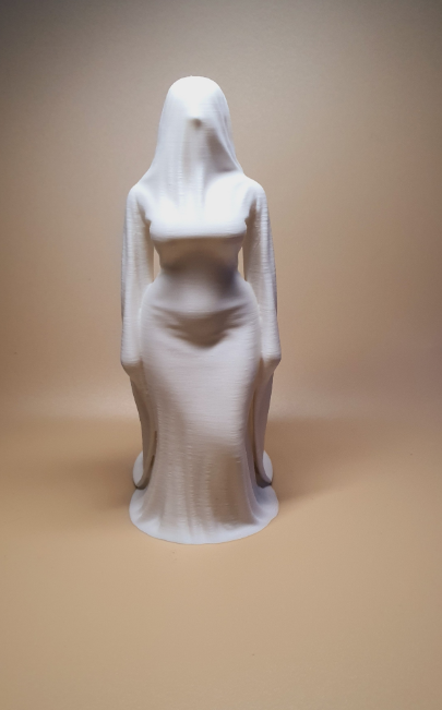 🕯️ The Ghostly Veiled Bride – A Haunting Masterpiece of Shadow and Light