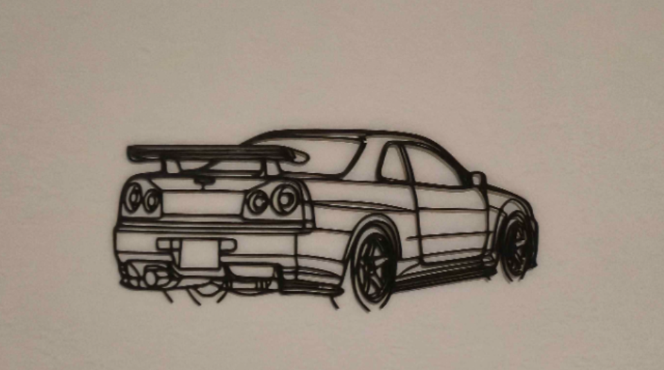 Nissan Skyline R34 Wall Art