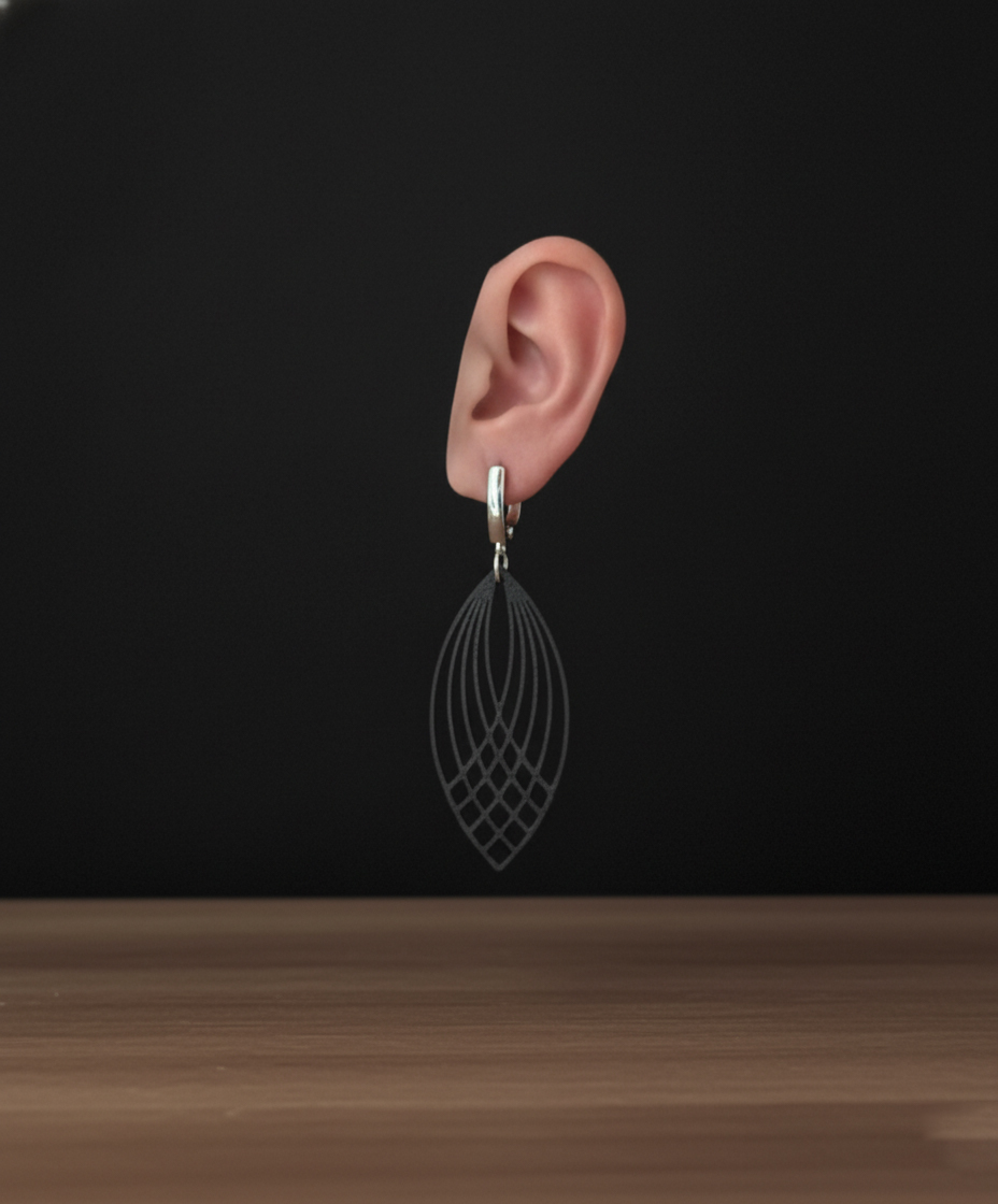 Curved Geometric Earrings