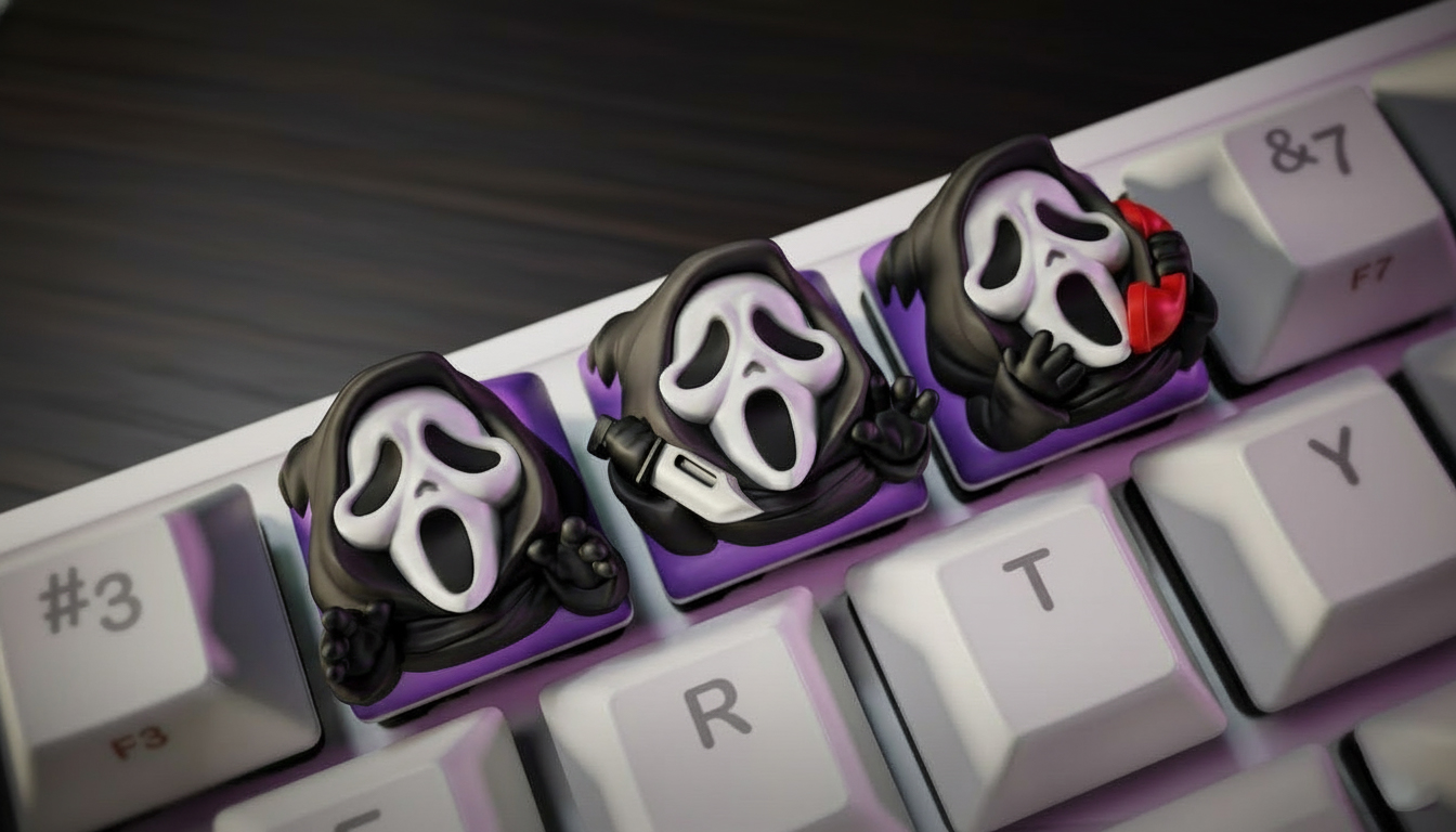 Ghostface Slasher Keycaps 🔪