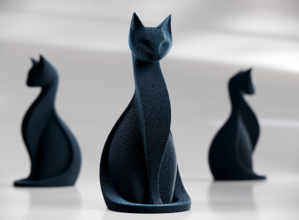 Cute Fuzzy Cat - Mini Decor