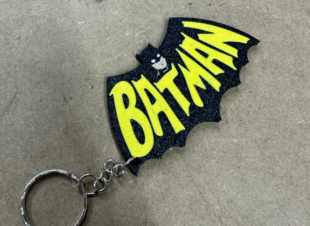 🦇 Classic Caped Crusader Keychain – Gotham in Your Pocket