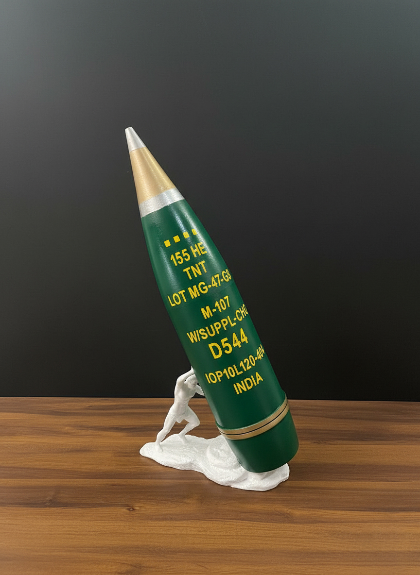 155 HE Artillery Shell Display
