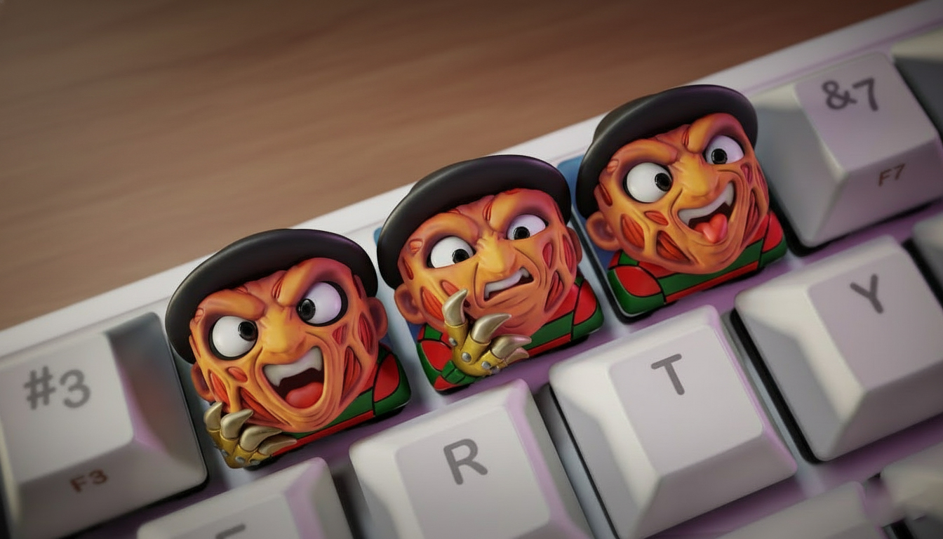 Freddy Krueger Artisan Keycaps 🩸