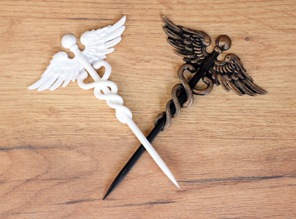 Caduceus Serpent Hairpin ✨