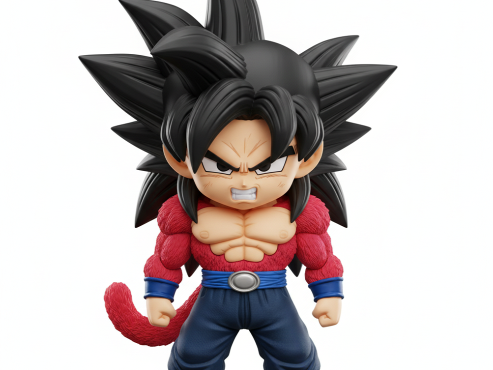Super Saiyan 4 Goku: The Primal Warrior | Chibi Edition
