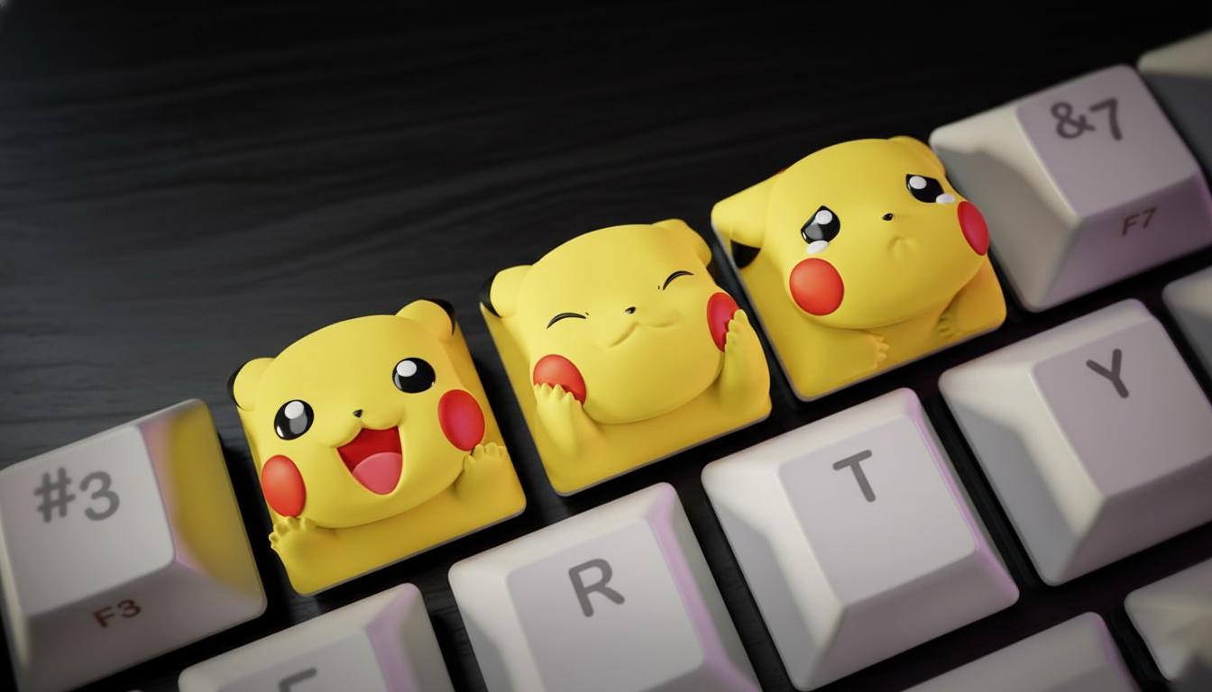Pikachu — The Electric Icon Keycaps 🟡