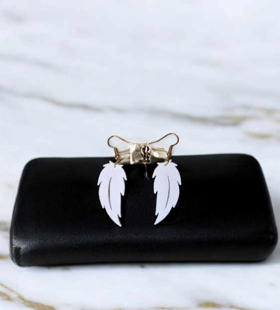 Ethereal Flight Feather Earrings 🌿