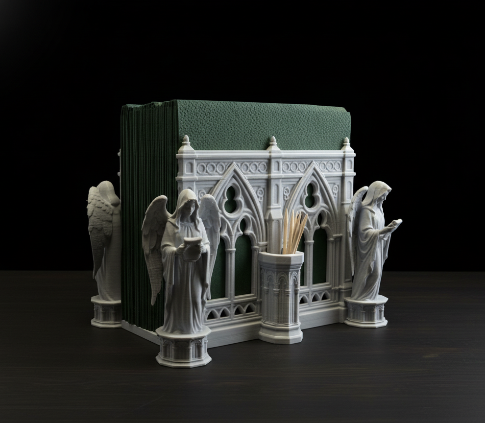 Gothic Angels Table Organizer 🕯️