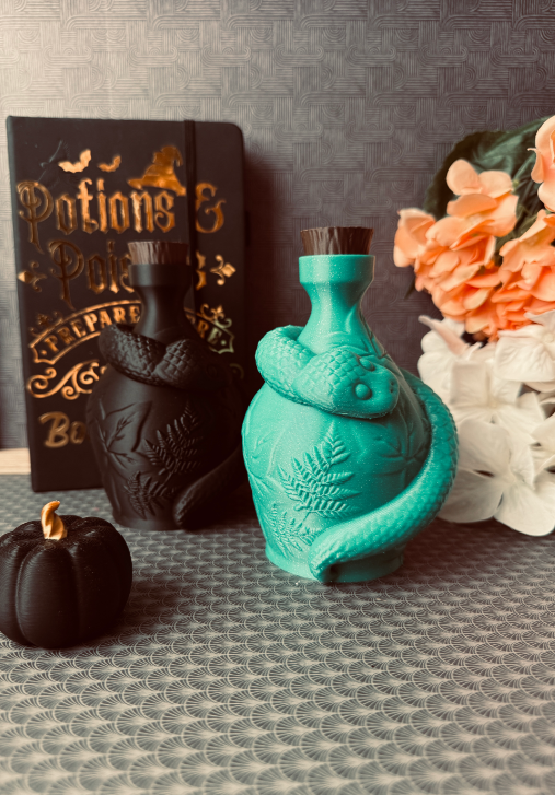 🧪 Mystical Potion Bottle with Snake – Alchemy for the Modern Soul