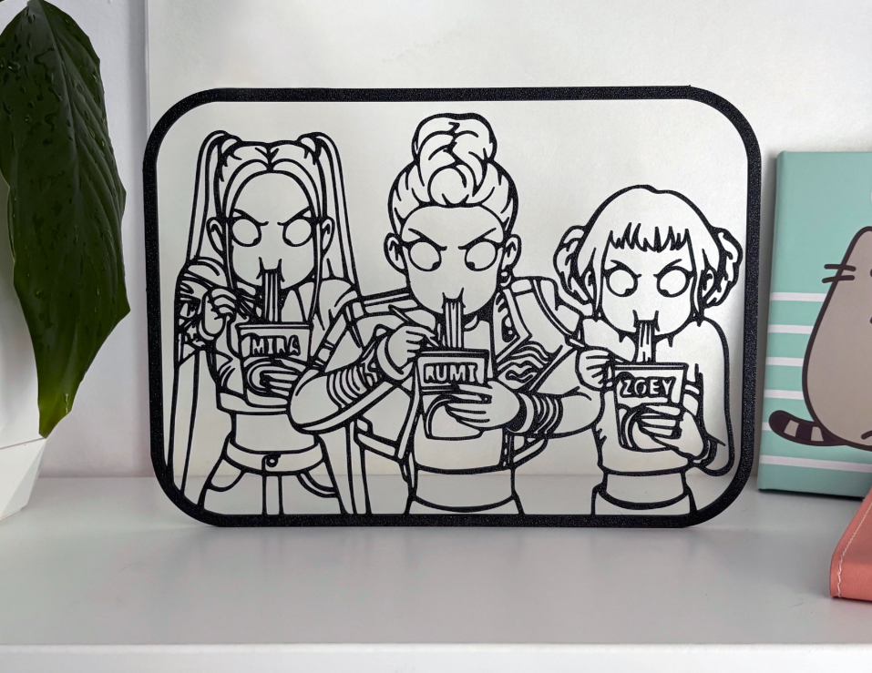 K-Pop Demon Hunters Ramen Wall Decor