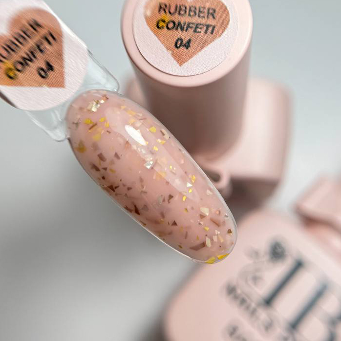Base Rubber Confeti 04 IBnailPRO – 10ml