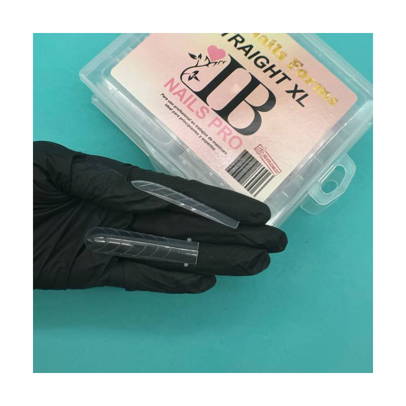 TIPS STRAIGHT XL RECICLABLES PARA GEL, POLYGEL O ACRIGEL (FORMAS SUPERIORES) DUAL SYSTEM IB