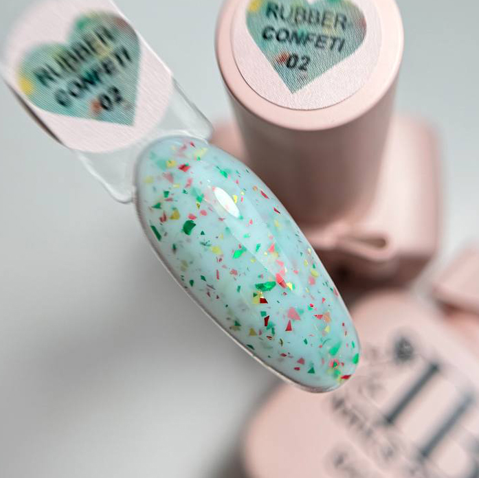 Base Rubber Confeti 02 IBnailPRO – 10ml