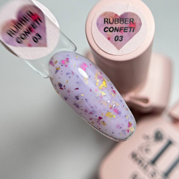 Base Rubber Confeti 03 IBnailPRO – 10ml