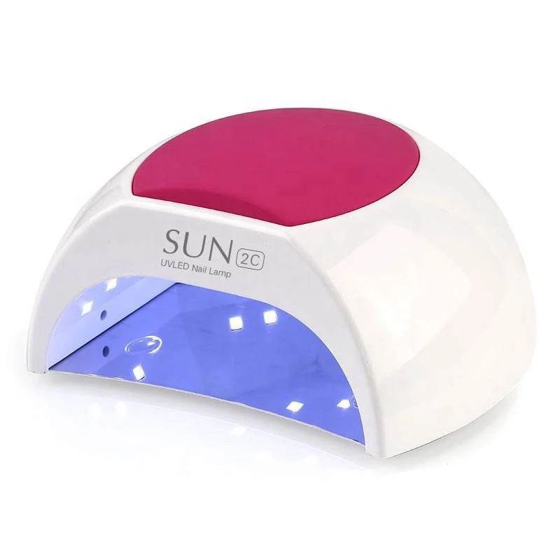 LED/UV LÁMPARA SUN 2C ORIGINAL, 48W, BLANCO CON ALMOHADILLAS DE GOMA