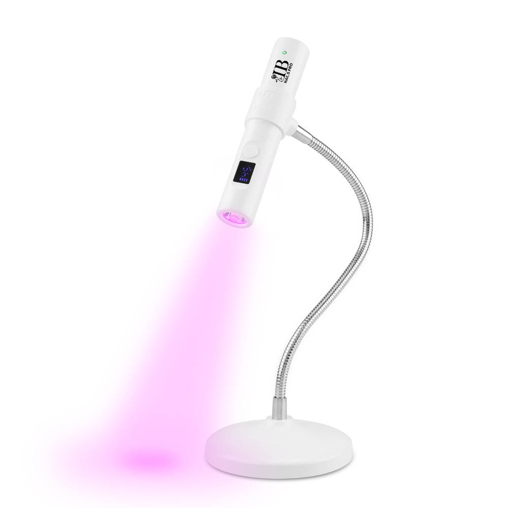 Mini lámpara Led UV ROSA recargable IB Nails color blanco