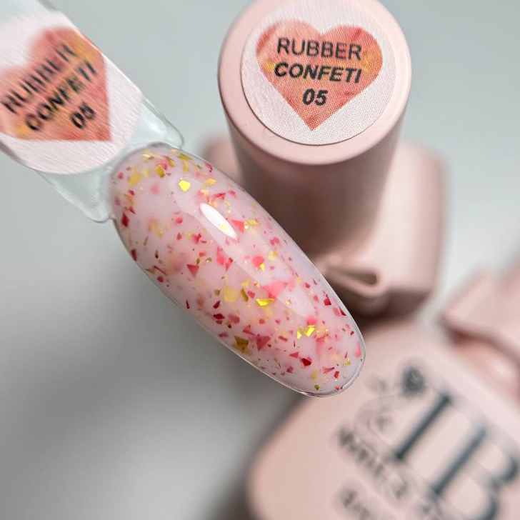 Base Rubber Confeti 05 IBnailPRO – 10ml