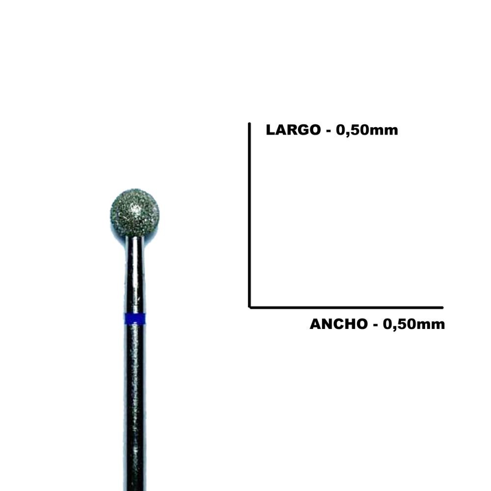 FRESA CARBURO BOLA AZUL