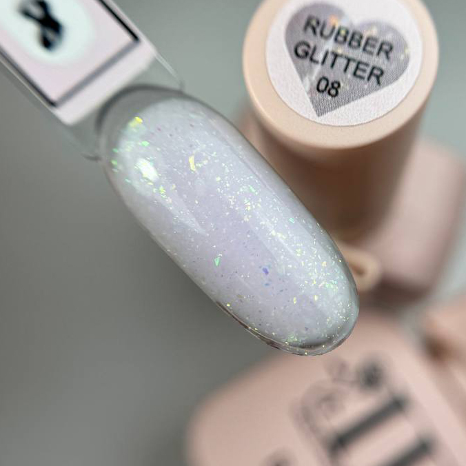 Base Rubber Glitter 08 IB Nails – 10ml