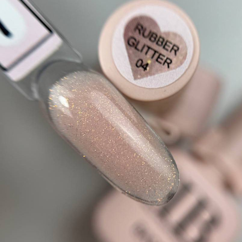Base Rubber Glitter 04 IB Nails – 10ml