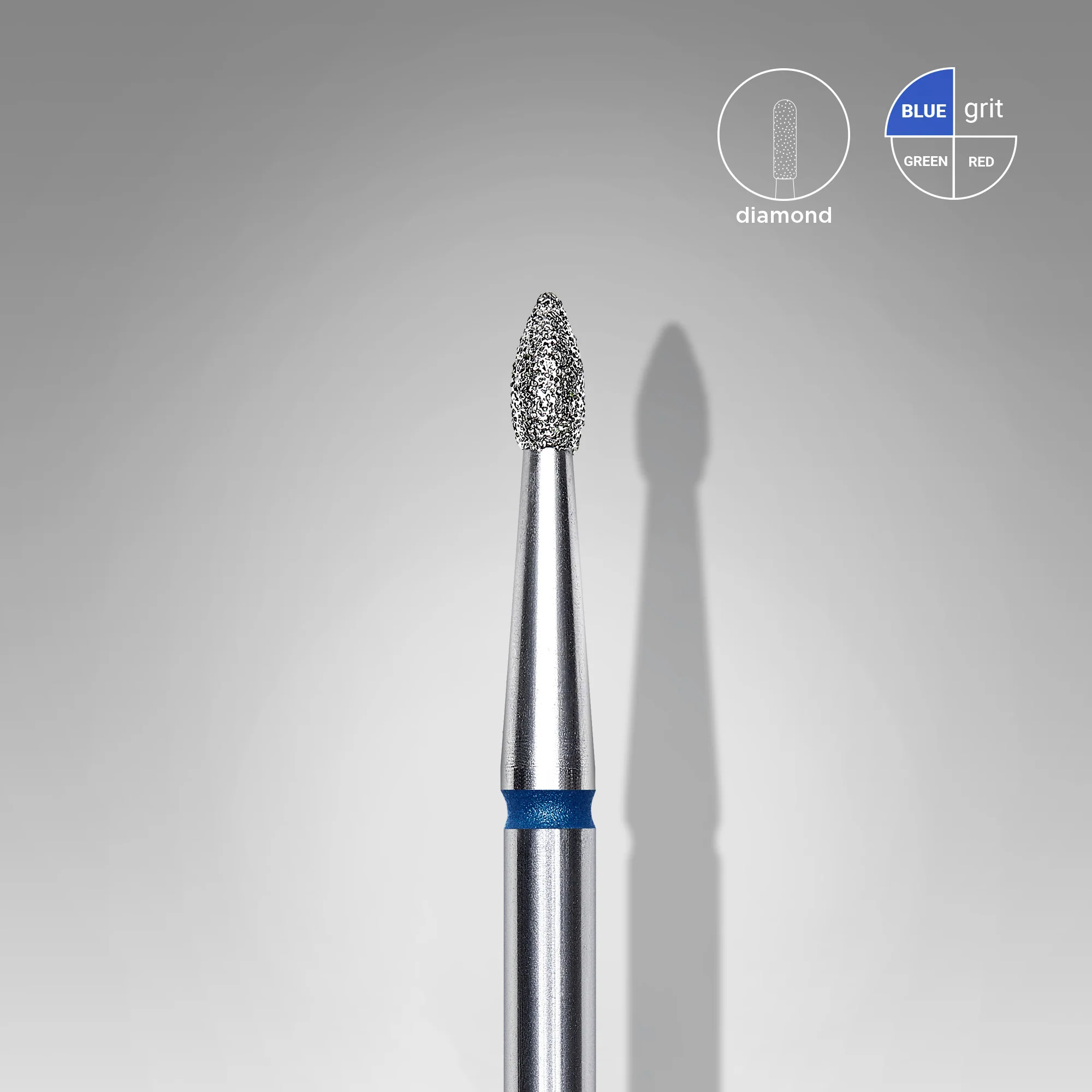 Fresa manicura Punta Diamante, «Mazorca Puntiaguda» 1.8 Mm Staleks
