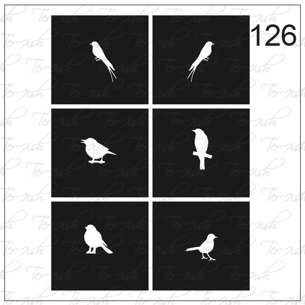 PLANTILLA PARA AEROGRAFÍA Y DISEÑO DE UÑAS Nº126