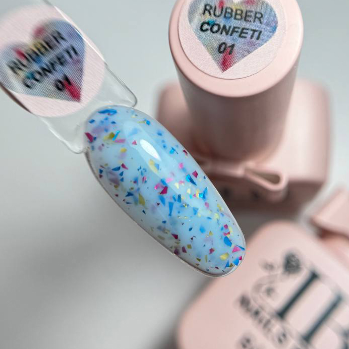 Base Rubber Confeti 01 IBnailPRO – 10ml