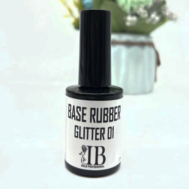 Base Rubber Glitter 01 IB Nails – 15ml