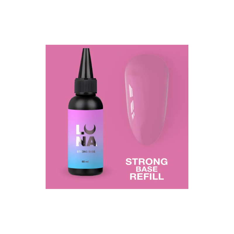 Rubber Base CLEAR STRONG, gel polis 60ML LUNAMOON