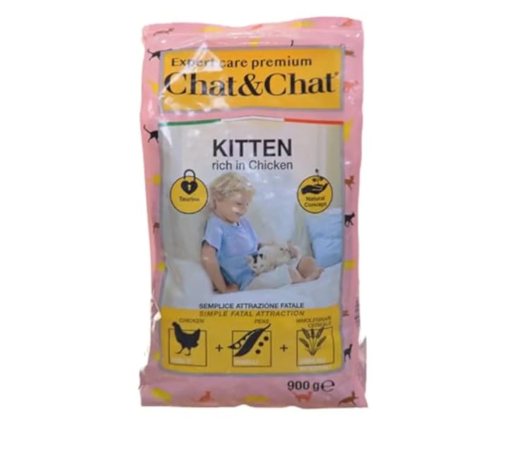 Chat and chat dry food (kitten)