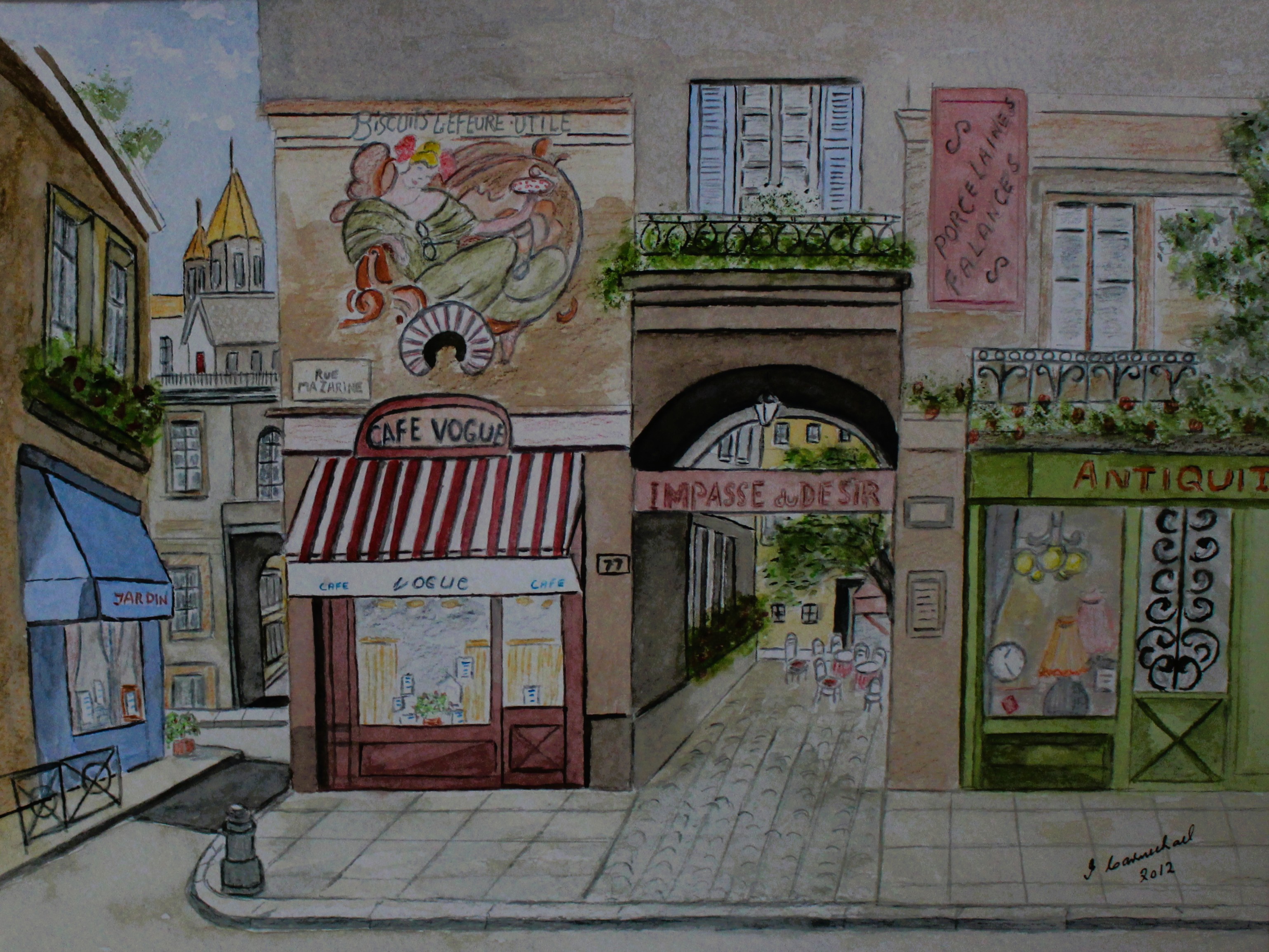 Vintage Paris Street Scene (2012)