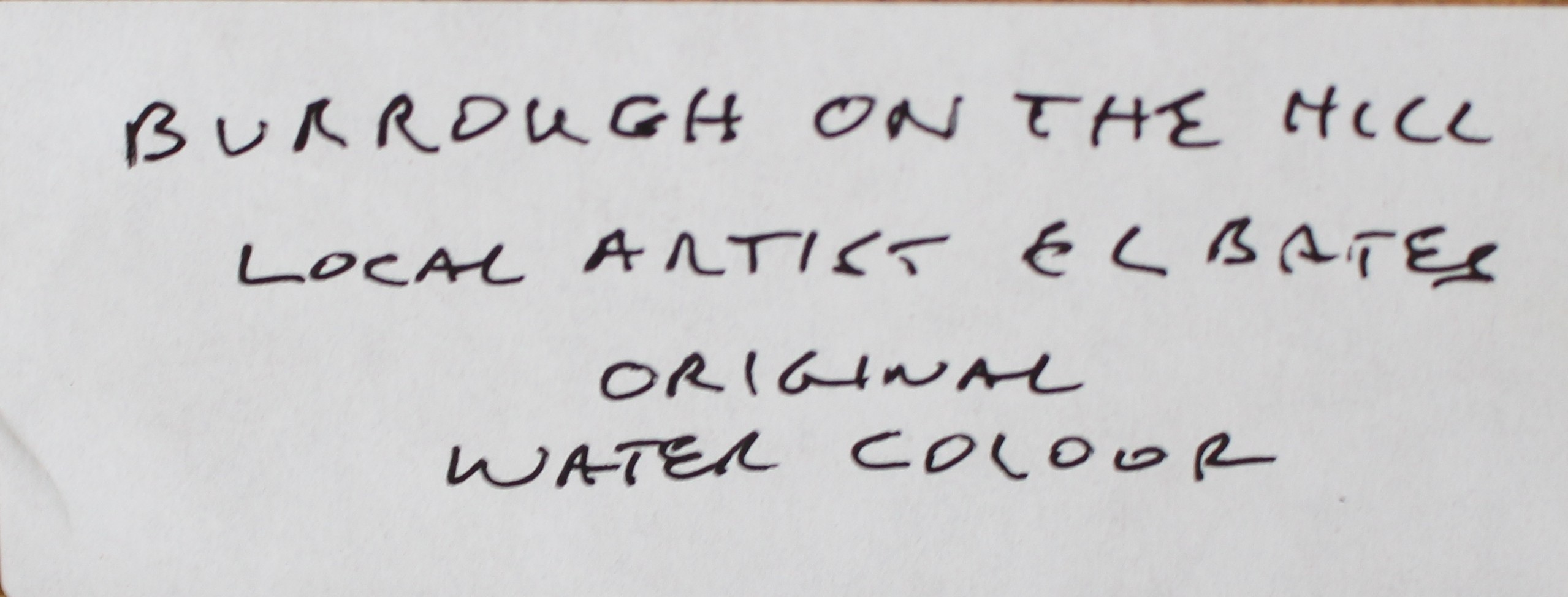 Burrough on the Hill (1988)