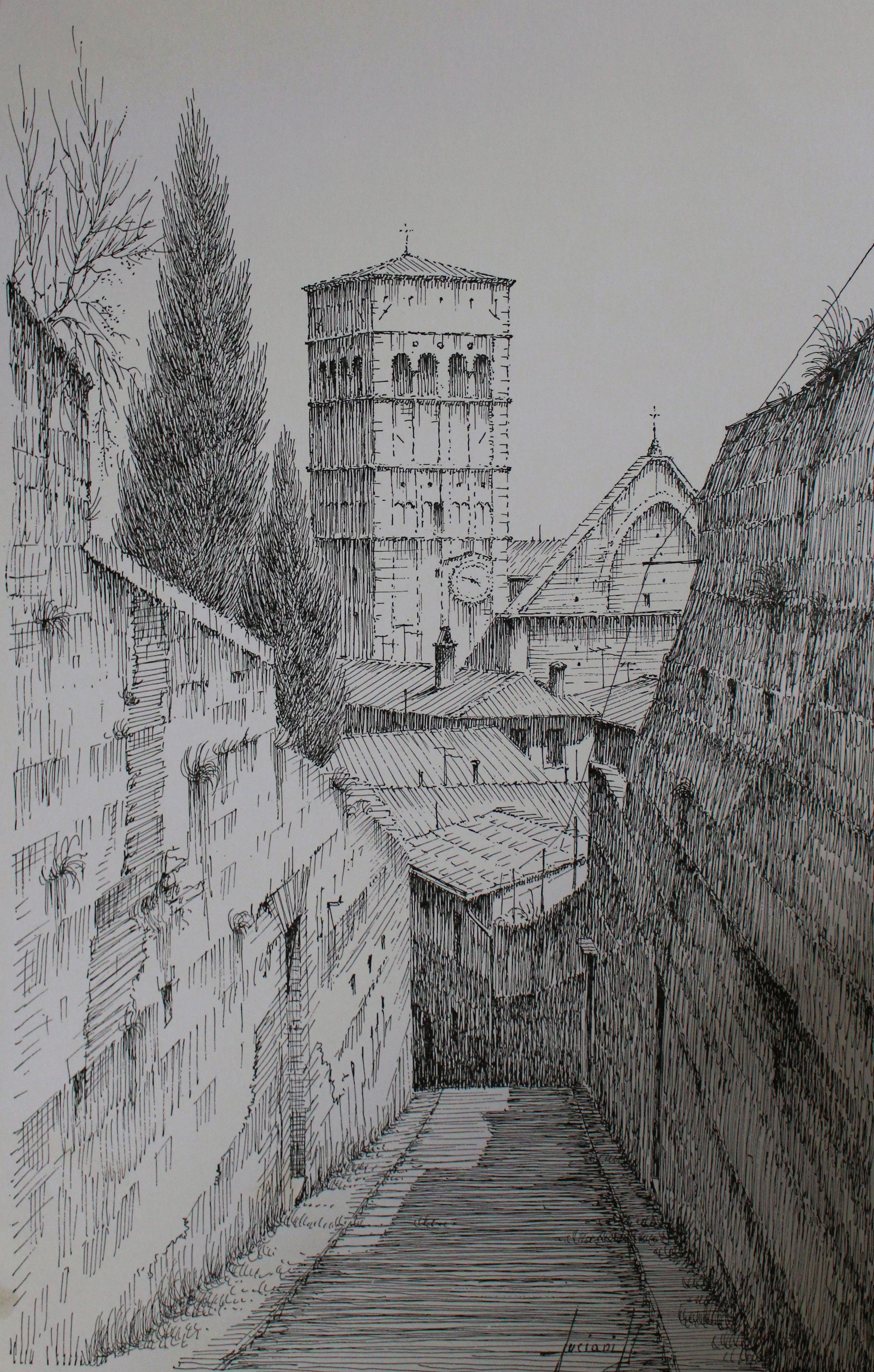 Rooftops & Tower Cityscape