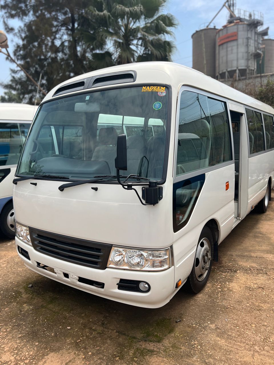 White Minibus