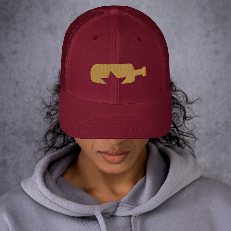  Gorra trucker retro logo dorado